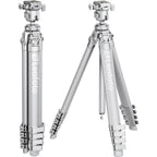 Leofoto AZ-235C+MBH-30 Ultrakompaktes Stativ der Azure-Serie, komplett silber