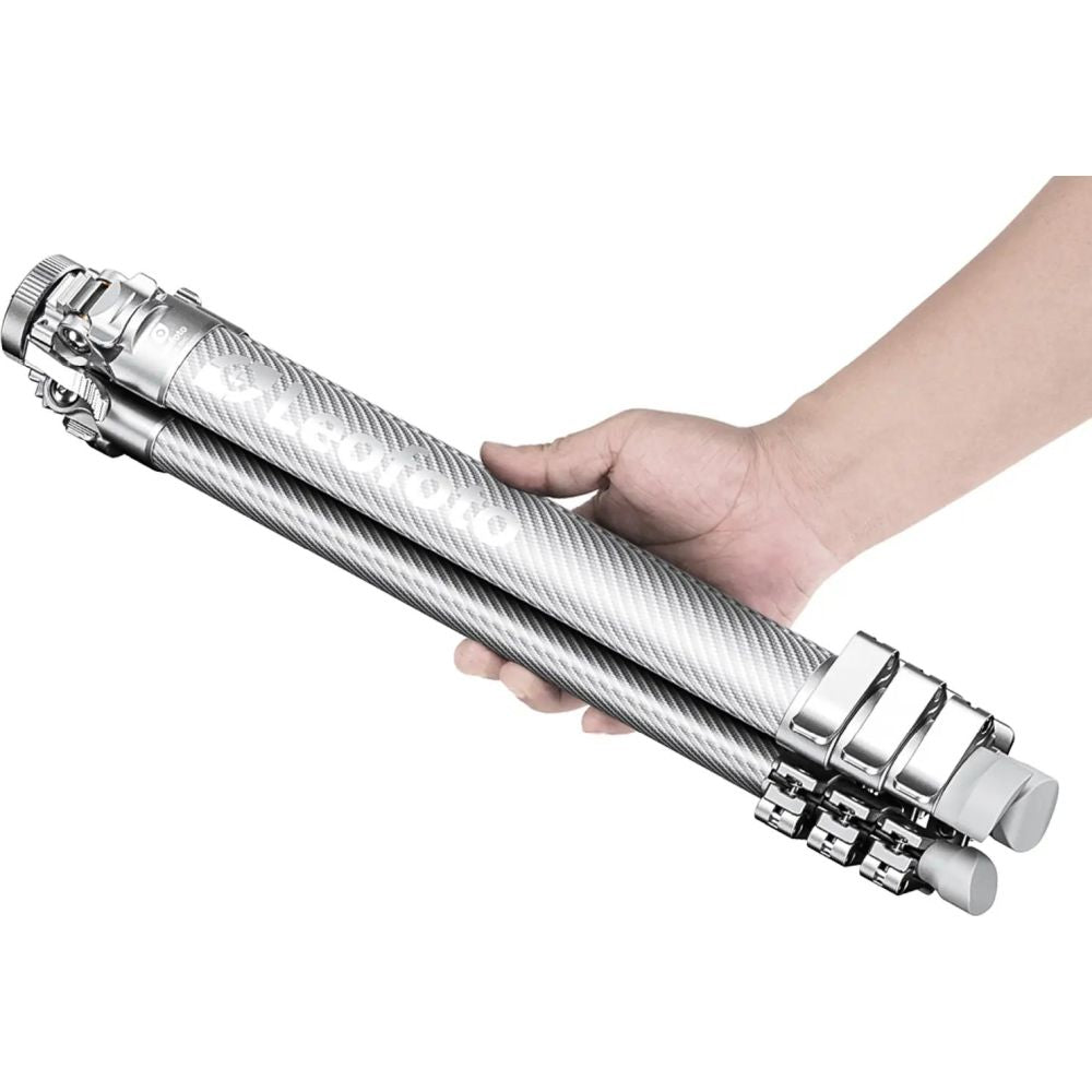 Leofoto AZ-235C+MBH-30 Ultrakompaktes Stativ der Azure-Serie, komplett silber