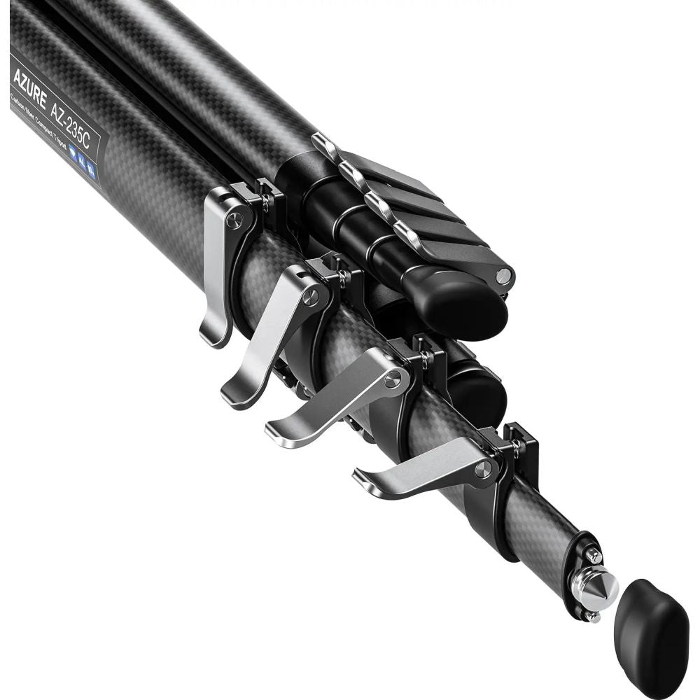 Leofoto AZ-235C+LH-30R Ultrakompaktes Stativ der Azure-Serie, halb silber