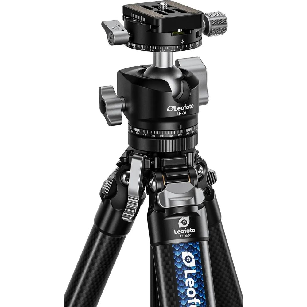 Leofoto AZ-235C+LH-30R Ultrakompaktes Stativ der Azure-Serie, halb silber