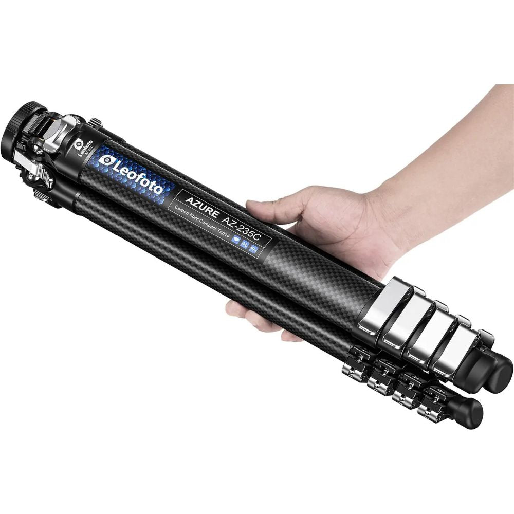Leofoto AZ-235C+LH-30R Ultrakompaktes Stativ der Azure-Serie, halb silber