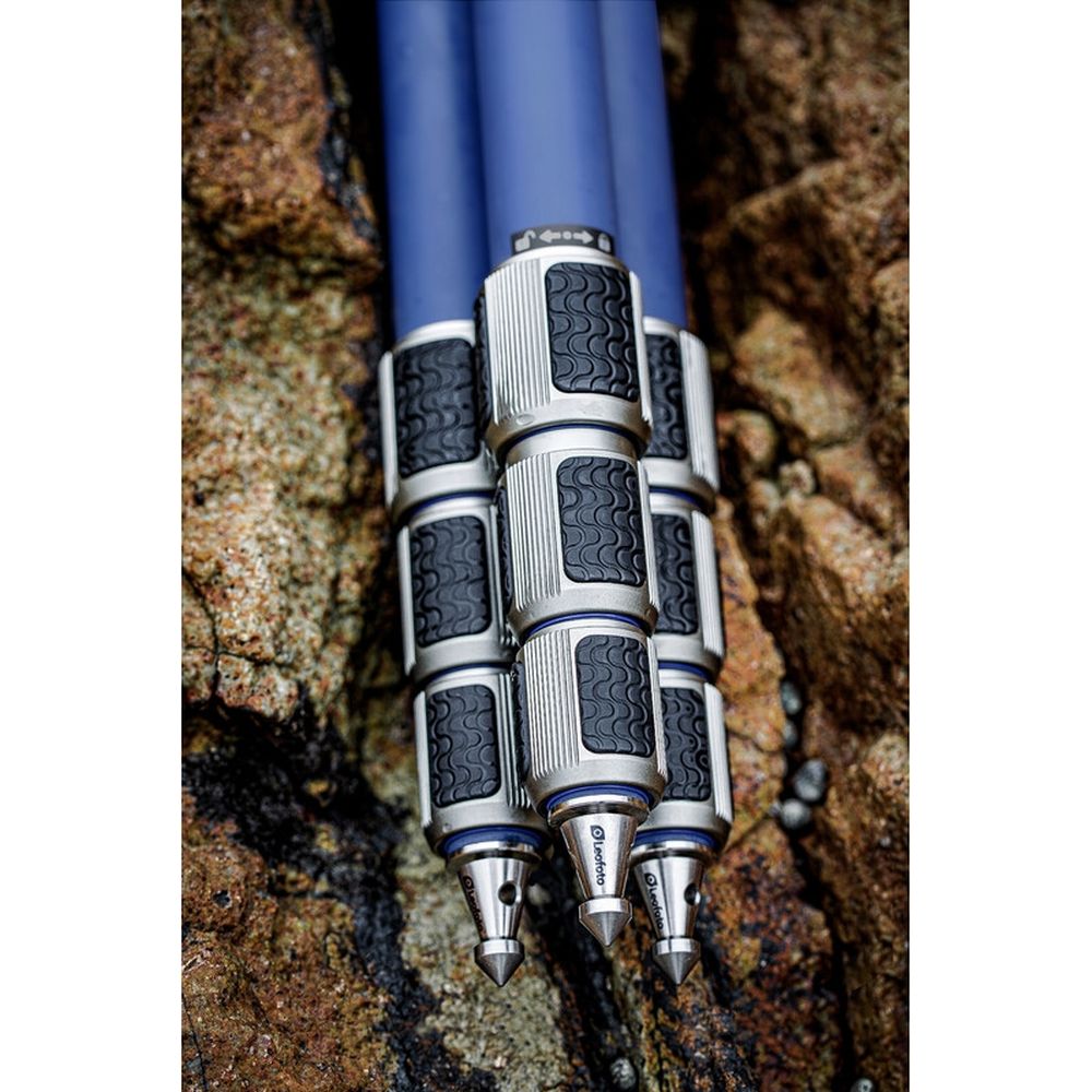 Leofoto Poseidon LP-324C+LH-40R, blau