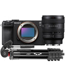Sony A7C II black + 24-50mm f/2.8 + Joby Compact Advanced Tripod