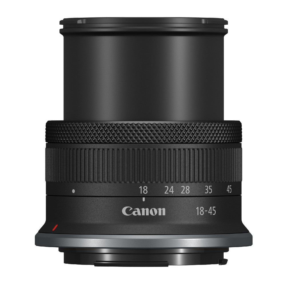 Canon EOS R100 + RF-S 18-45mm + Peak Design Cuff