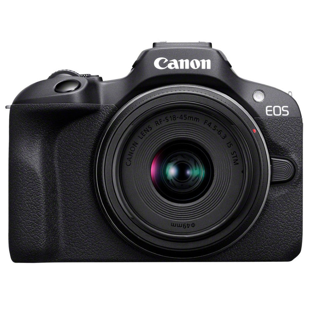 Canon EOS R100 + RF-S 18-45mm + Peak Design Cuff