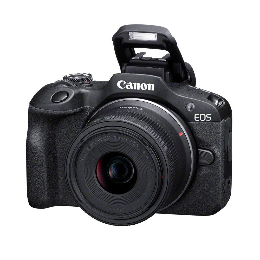 Canon EOS R100 + RF-S 18-45mm + Peak Design Cuff