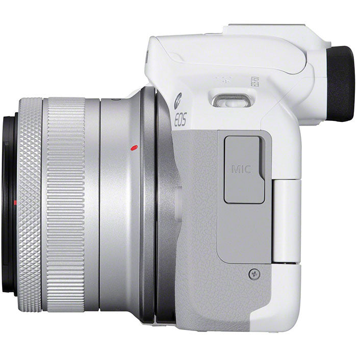 Canon EOS R50 weiß + RF-S 18-45mm + Peak Design Cuff