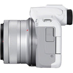 Canon EOS R50 weiß + RF-S 18-45mm + Peak Design Cuff