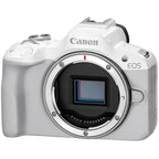 Canon EOS R50 weiß + RF-S 18-45mm + Peak Design Cuff
