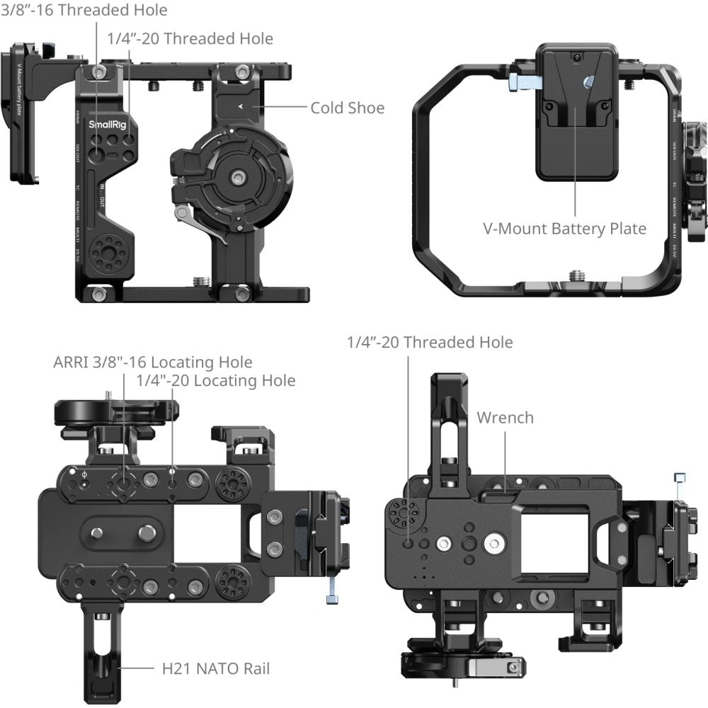 SmallRig 5801 Kit de cage pour Sony FX6