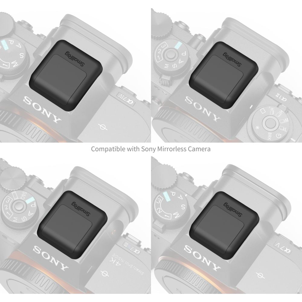 SmallRig 6247 Cache-griffe pour Sony (2 pièces, entièrement noir)