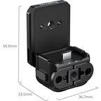 SmallRig 6359 Support de plaque arrière à fixation rapide (avec port USB-C) pour DJI Osmo Pocket 4 et 3