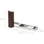 SmallRig 5943 L-förmige Montageplatte mit Holzgriff für Panasonic LUMIX L10, silber