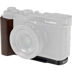 SmallRig 5942 L-förmige Montageplatte mit Holzgriff für Panasonic LUMIX L10, schwarz