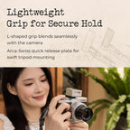 SmallRig 5700 L-förmiger Montageplattengriff für Panasonic LUMIX L10, schwarz