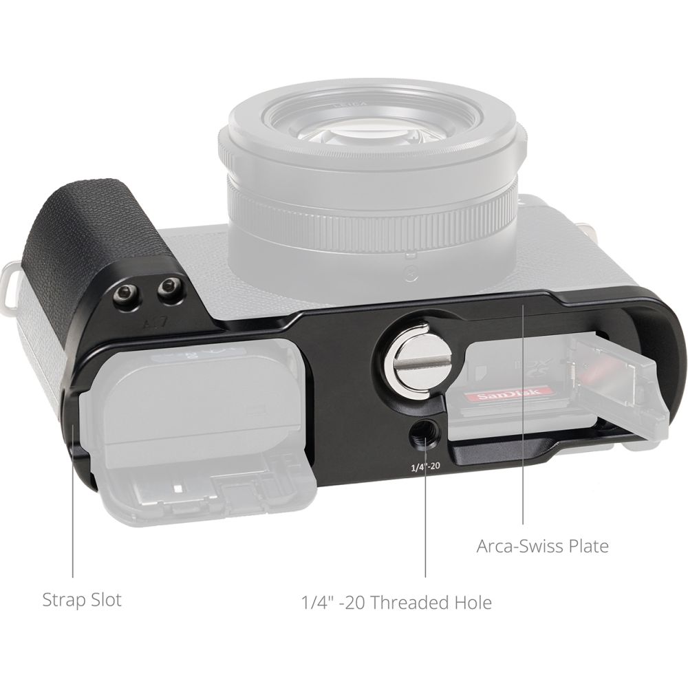 SmallRig 5700 L-förmiger Montageplattengriff für Panasonic LUMIX L10, schwarz