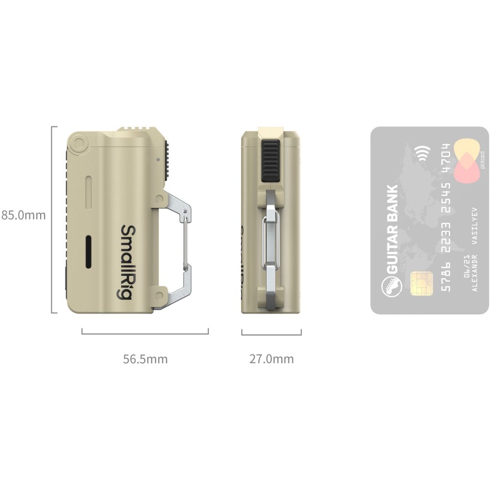 SmallRig 6089 Kit chargeur avec 2 Batteries 21700 de 5000 mAh, marron sable