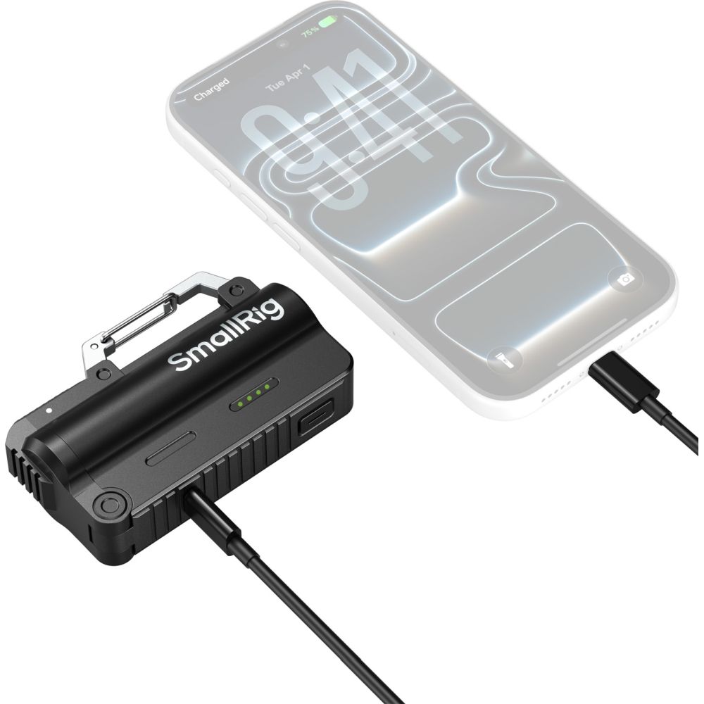 SmallRig 6090 Kit chargeur avec 1 batterie 21700 de 5000 mAh, noir