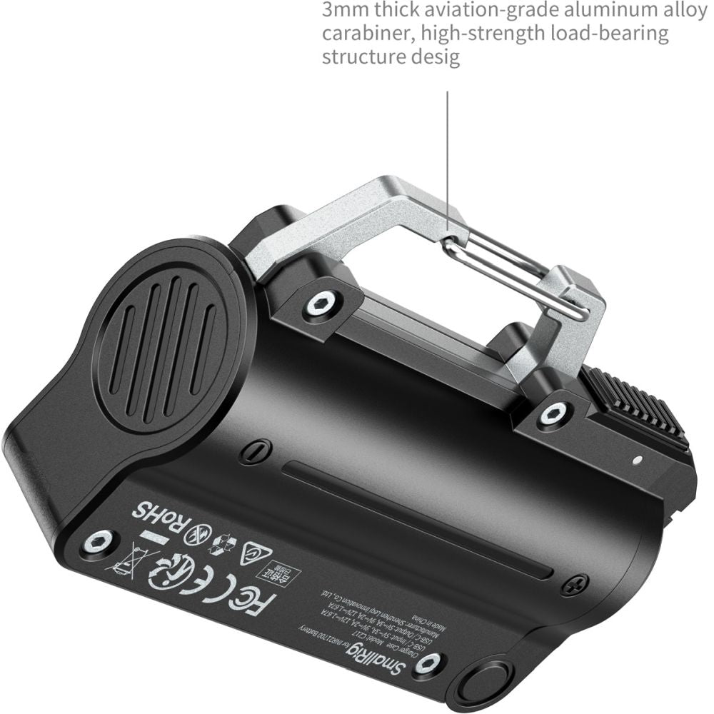 SmallRig 6090 Kit chargeur avec 1 batterie 21700 de 5000 mAh, noir