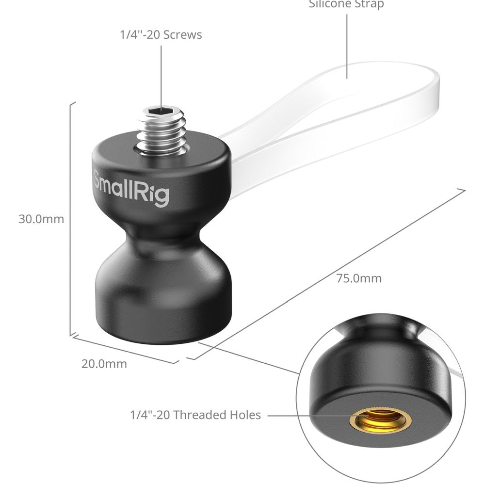 SmallRig 6527 Kabelklemme (10 Stück, Schwarz)
