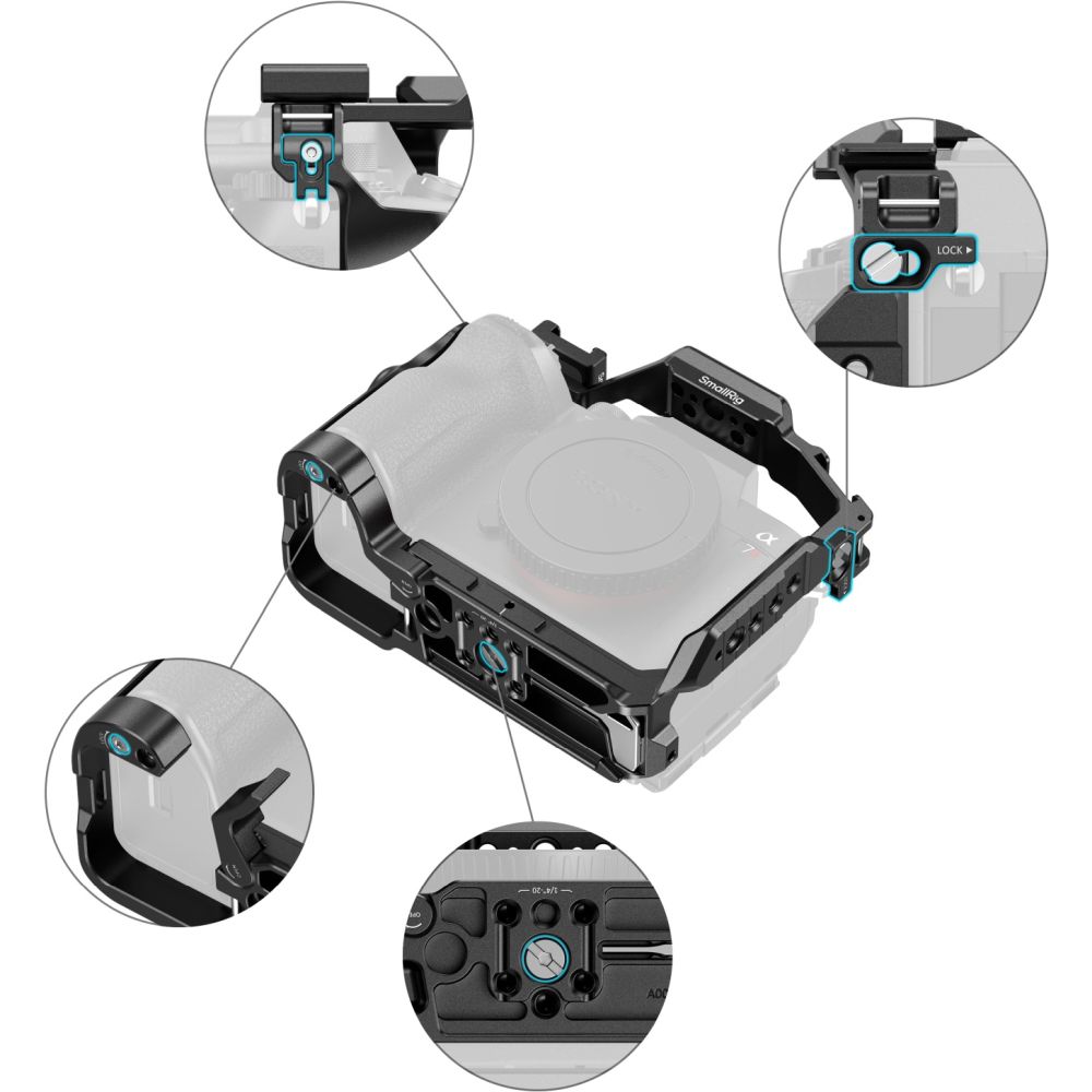 SmallRig 6704 Kit de cage avancée pour Sony Alpha 7R VI