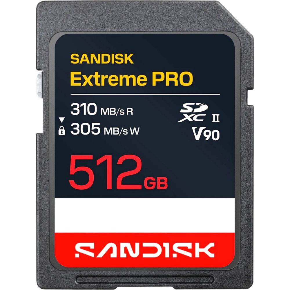 SanDisk Extreme PRO 512Go SDXC 310MB/s UHS-II V90
