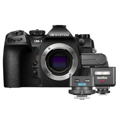 OM SYSTEM OM-1 II + Godox iT32 Flash & X5 Déclencheur