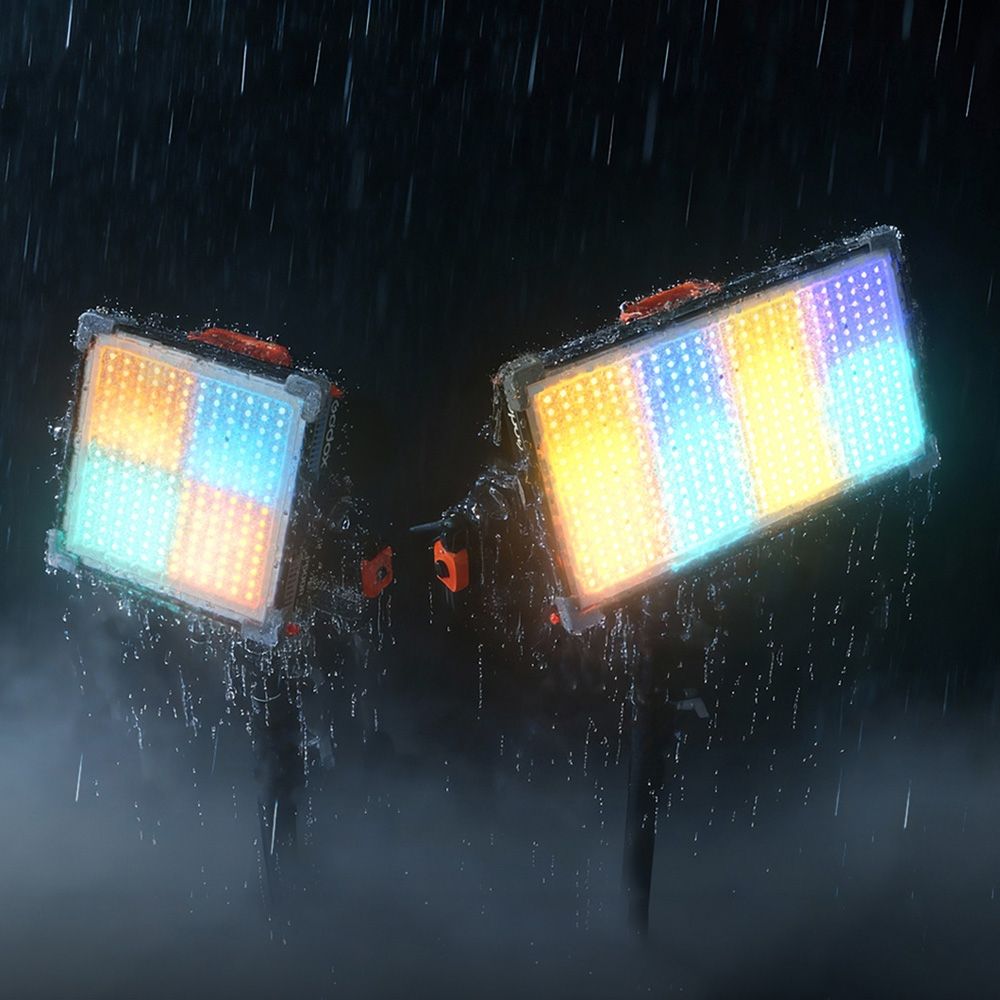 Godox P1200R Hard P8 K1 KNOWLED RGB Panel Light Étanche avec 8 Pixels et Carry Sac