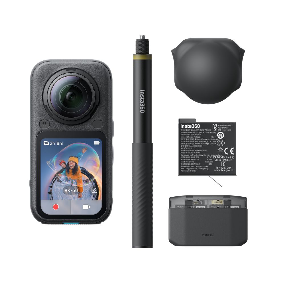 Insta360 X6 Essentials Bundle Noir Minuit