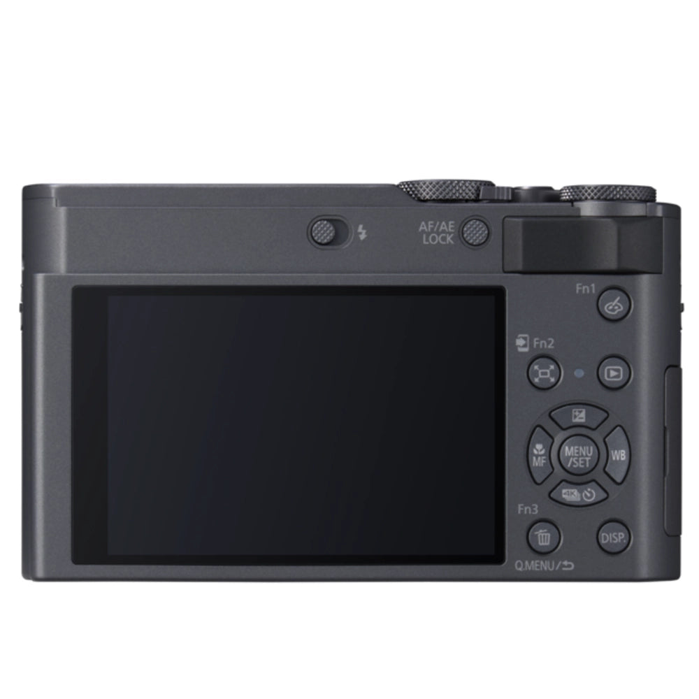 Panasonic Lumix DC-TZ300 - Argent foncé + Lexar 64GB SDXC + Case Logic DCB-313