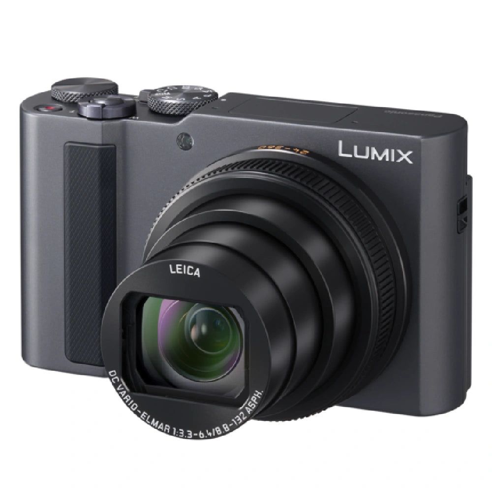 Panasonic Lumix DC-TZ300 - Argent foncé + Lexar 64GB SDXC + Case Logic DCB-313