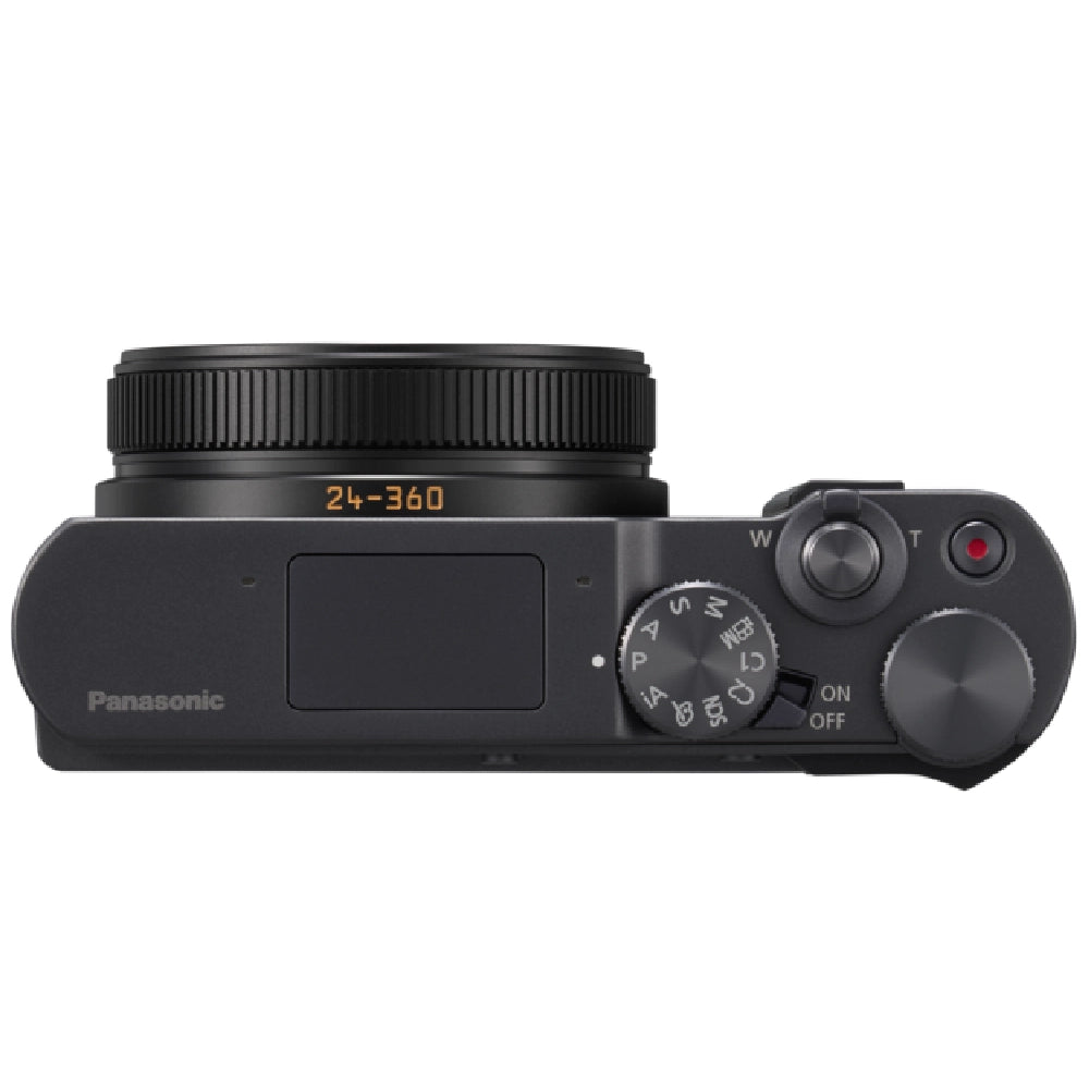 Panasonic Lumix DC-TZ300 - Argent foncé + Lexar 64GB SDXC + Case Logic DCB-313