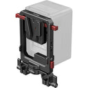 SmallRig 6273 Plaque de Batterie Rotative V-Mount avec Double Verrouillage en V et Pince pour Double Tige de 15mm