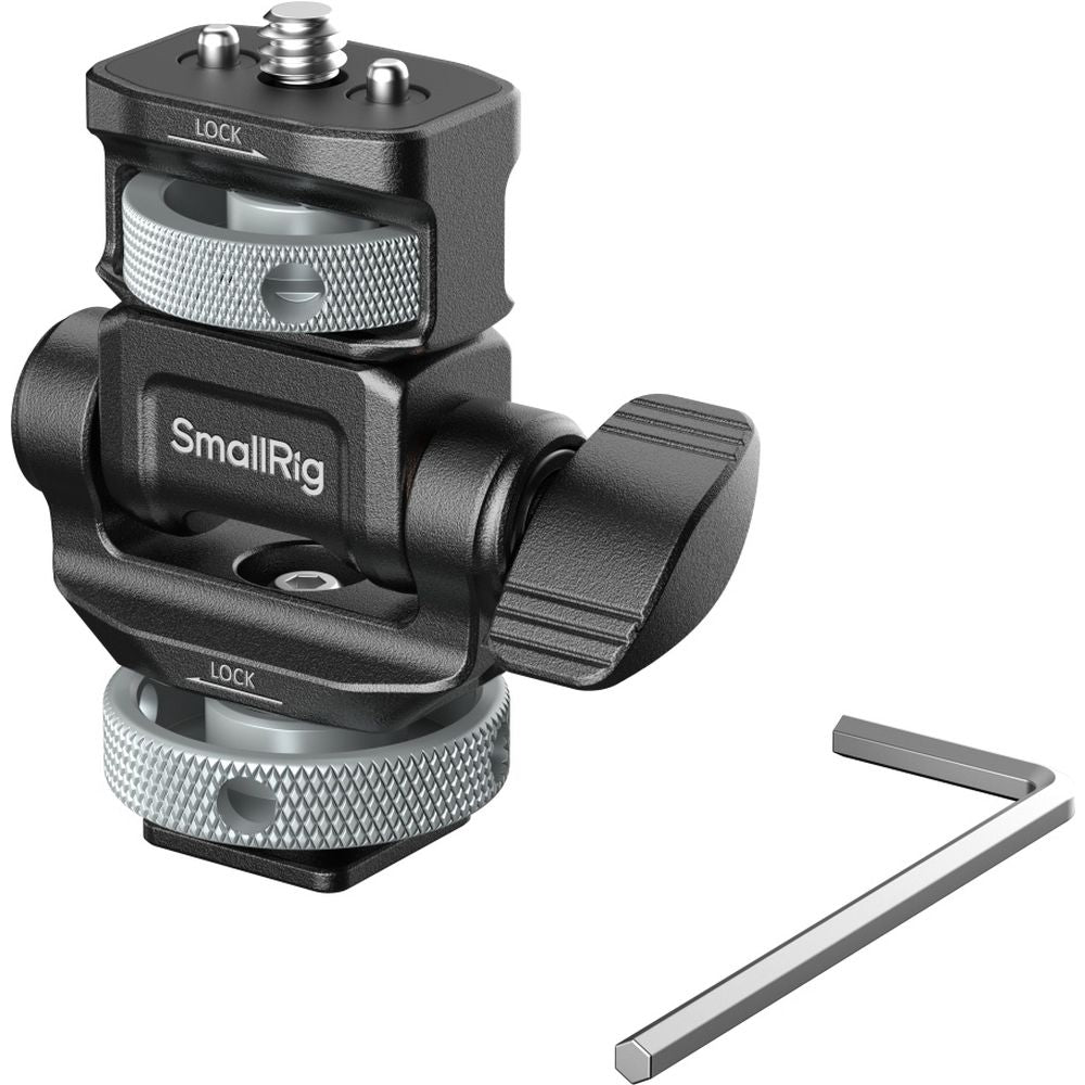 SmallRig 6313 Support de moniteur pour prises de vue horizontales et verticales avec griffe porte-accessoires