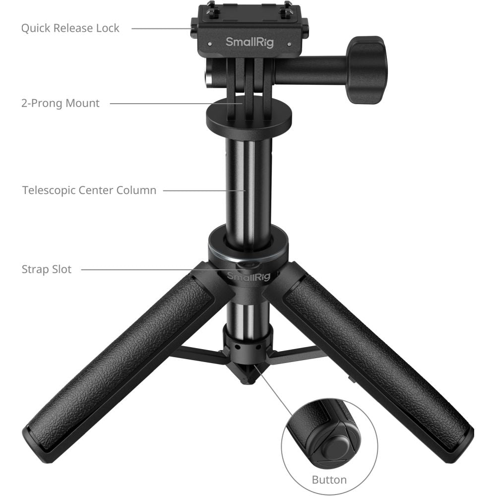 SmallRig 6151 Support pour perche à selfie compatible avec Insta360 X5 / Ace Pro / Ace Pro 2