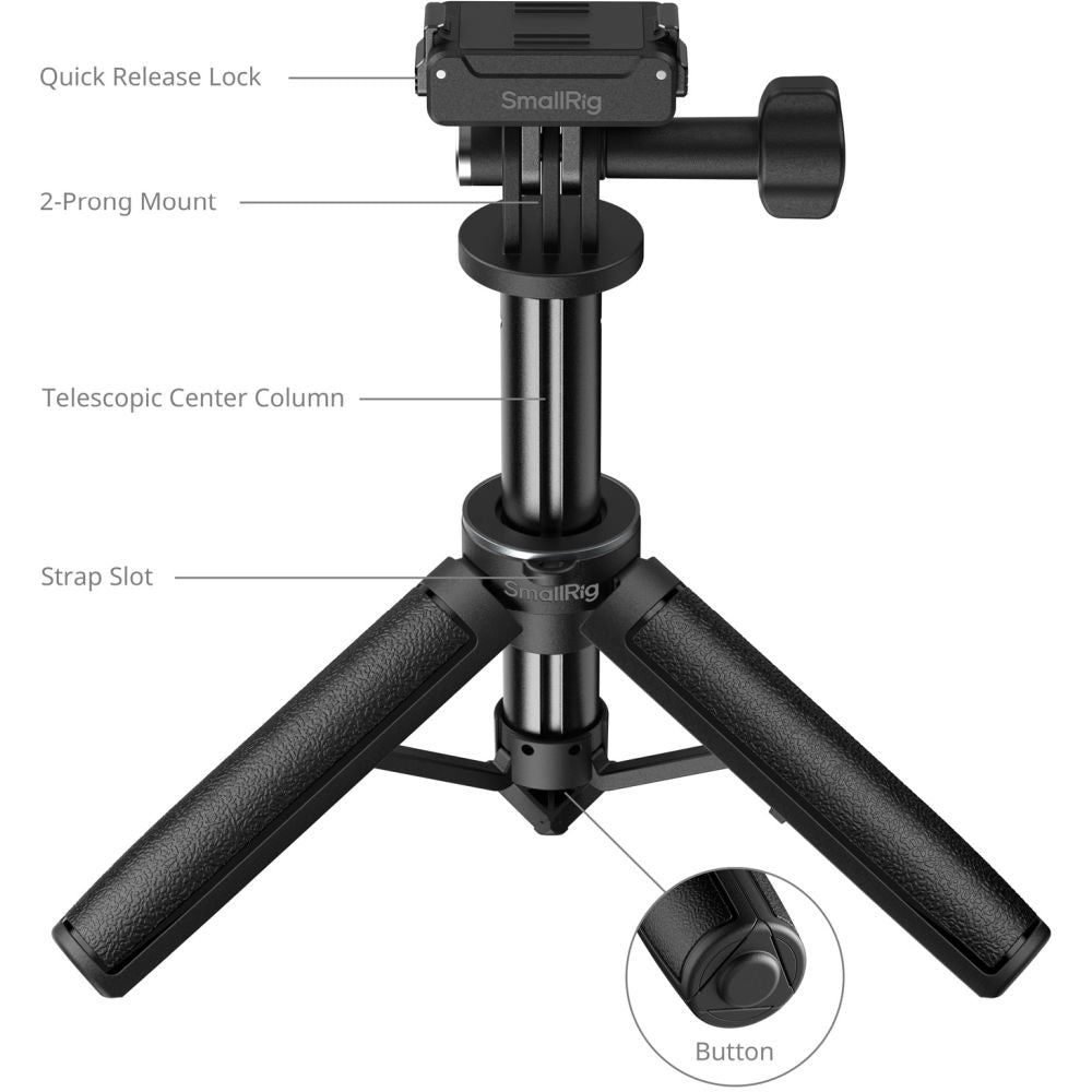 SmallRig 6149 Support pour perche à selfie compatible avec DJI Osmo Action 6 / Nano