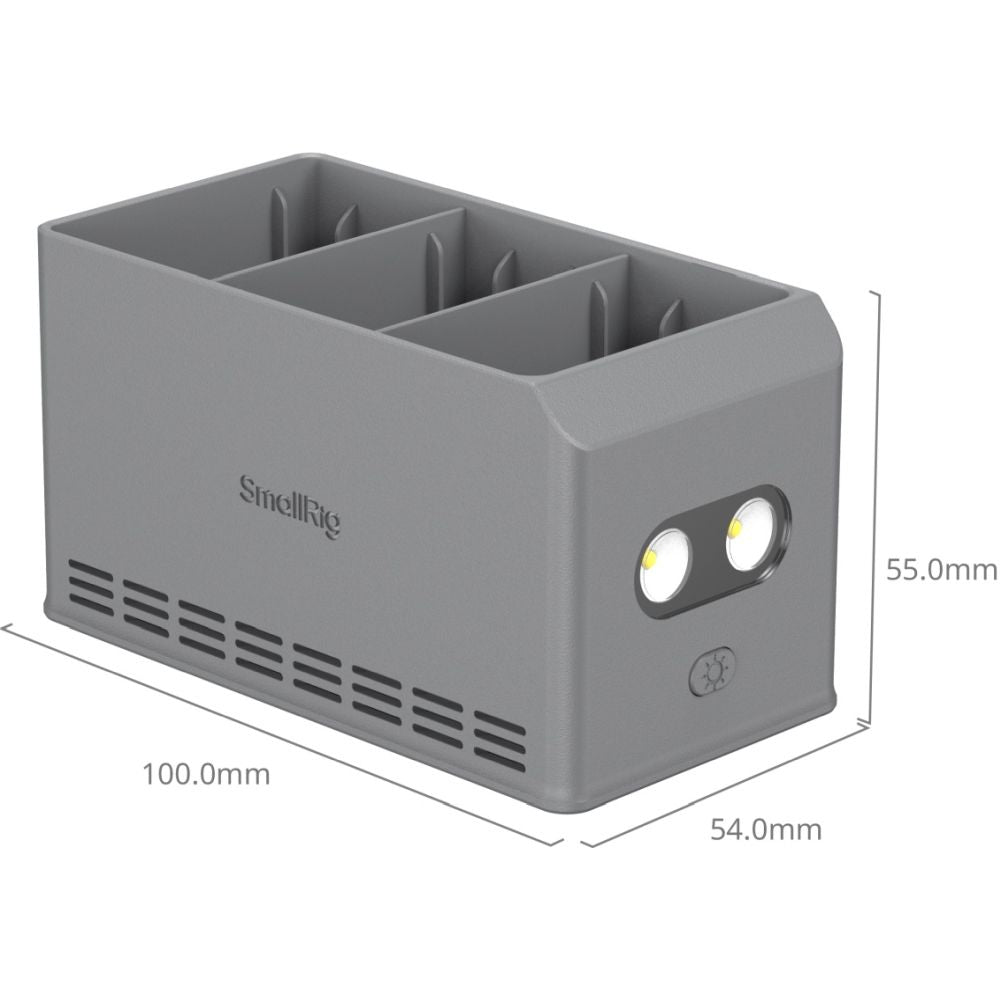 SmallRig 6502 100 W Chargeur de batterie pour DJI Mini 5 / 4 / 3 Pro