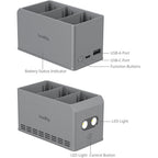 SmallRig 6502 100 W Chargeur de batterie pour DJI Mini 5 / 4 / 3 Pro