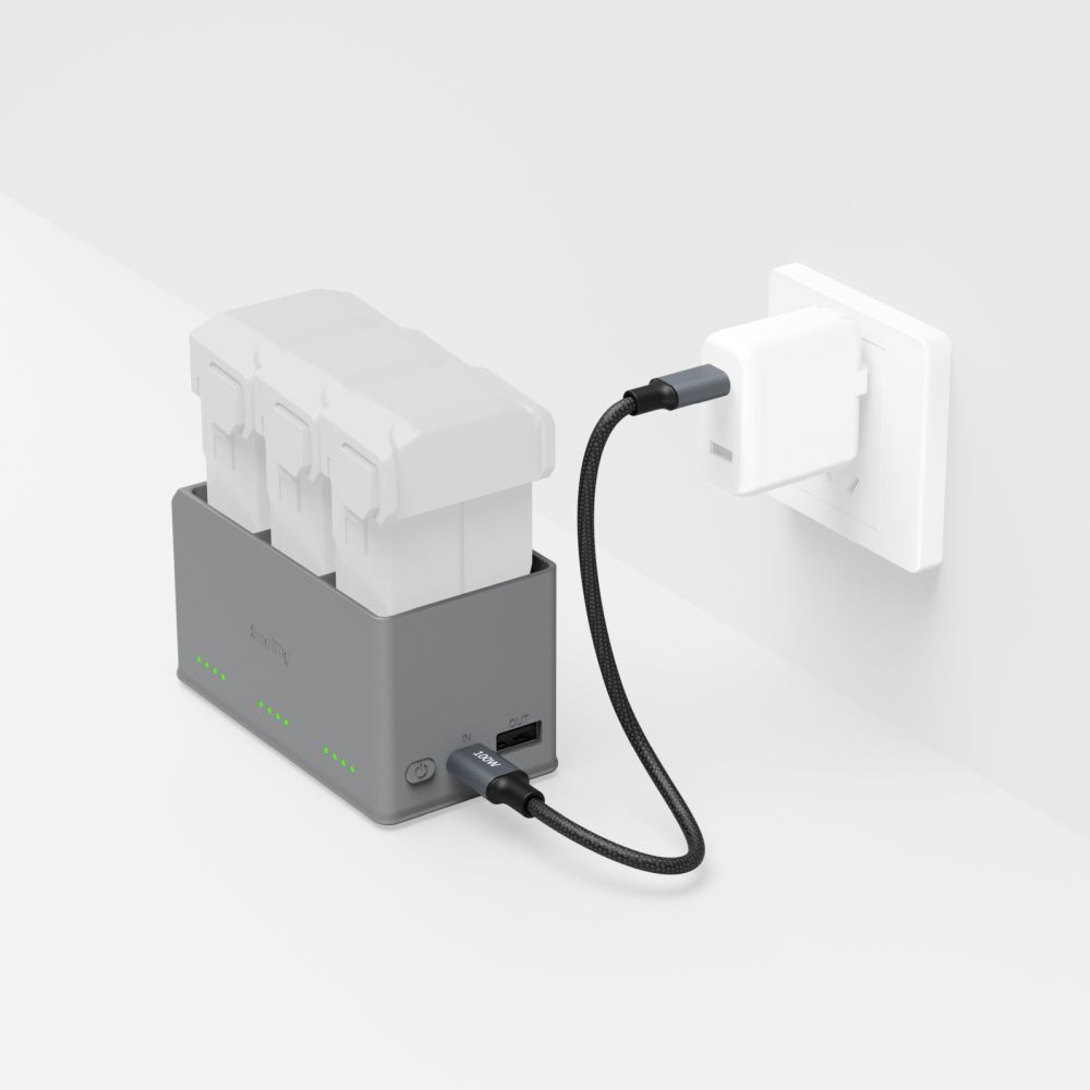 SmallRig 6502 100 W Chargeur de batterie pour DJI Mini 5 / 4 / 3 Pro