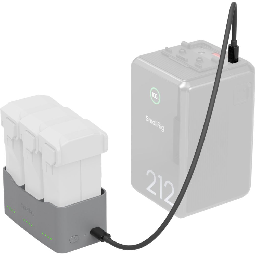 SmallRig 6501 65W Akkuladegerät für DJI Mini 5 / 4 / 3 Pro