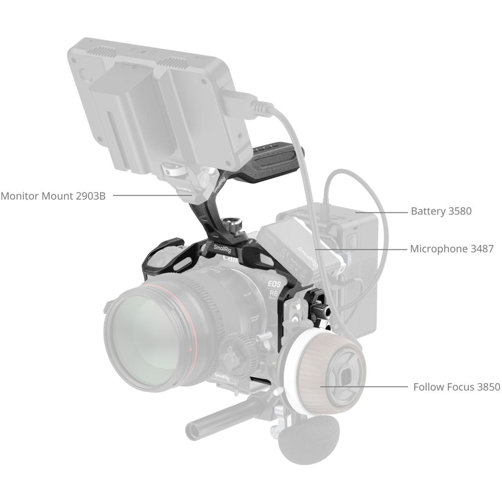 SmallRig 6652 Kit Cage « Noir Mamba » pour Canon EOS R6 Mark II