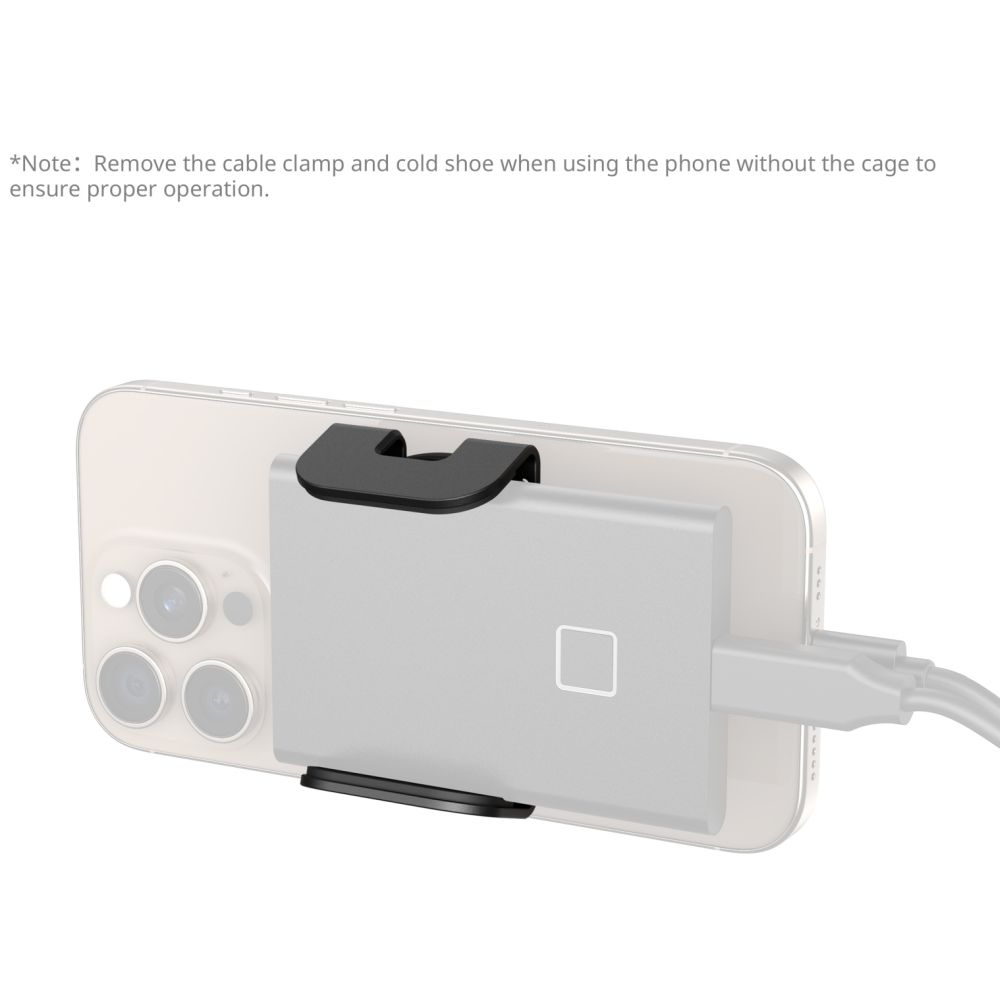SmallRig 5196B Universal-Montageklammer für externe SSD Bevestigd