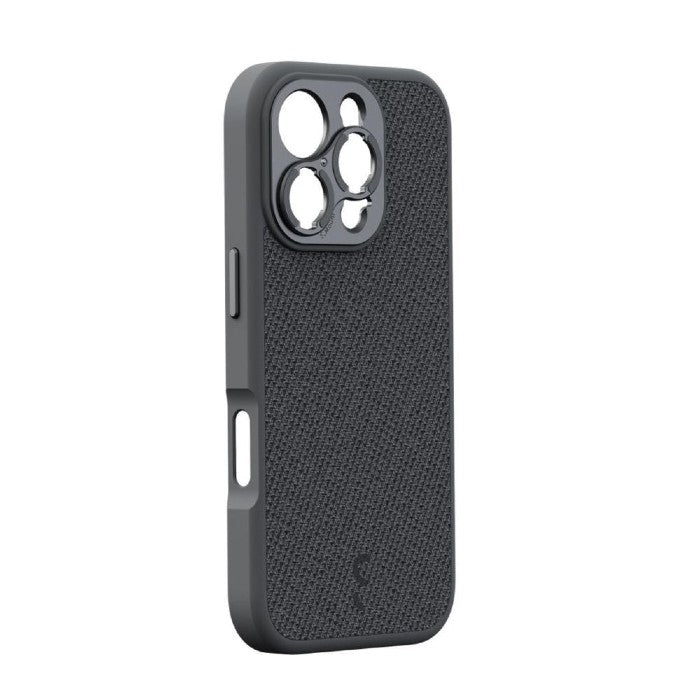 ShiftCam iPhone 16 Pro Étui Gris Foncé Fabric + LensUltra 10x macro Smartphone Objectif