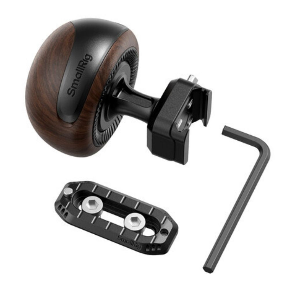 SmallRig 5927 Mini Poignée Latérale en Bois avec "HawkLock" H21 Attache Rapide