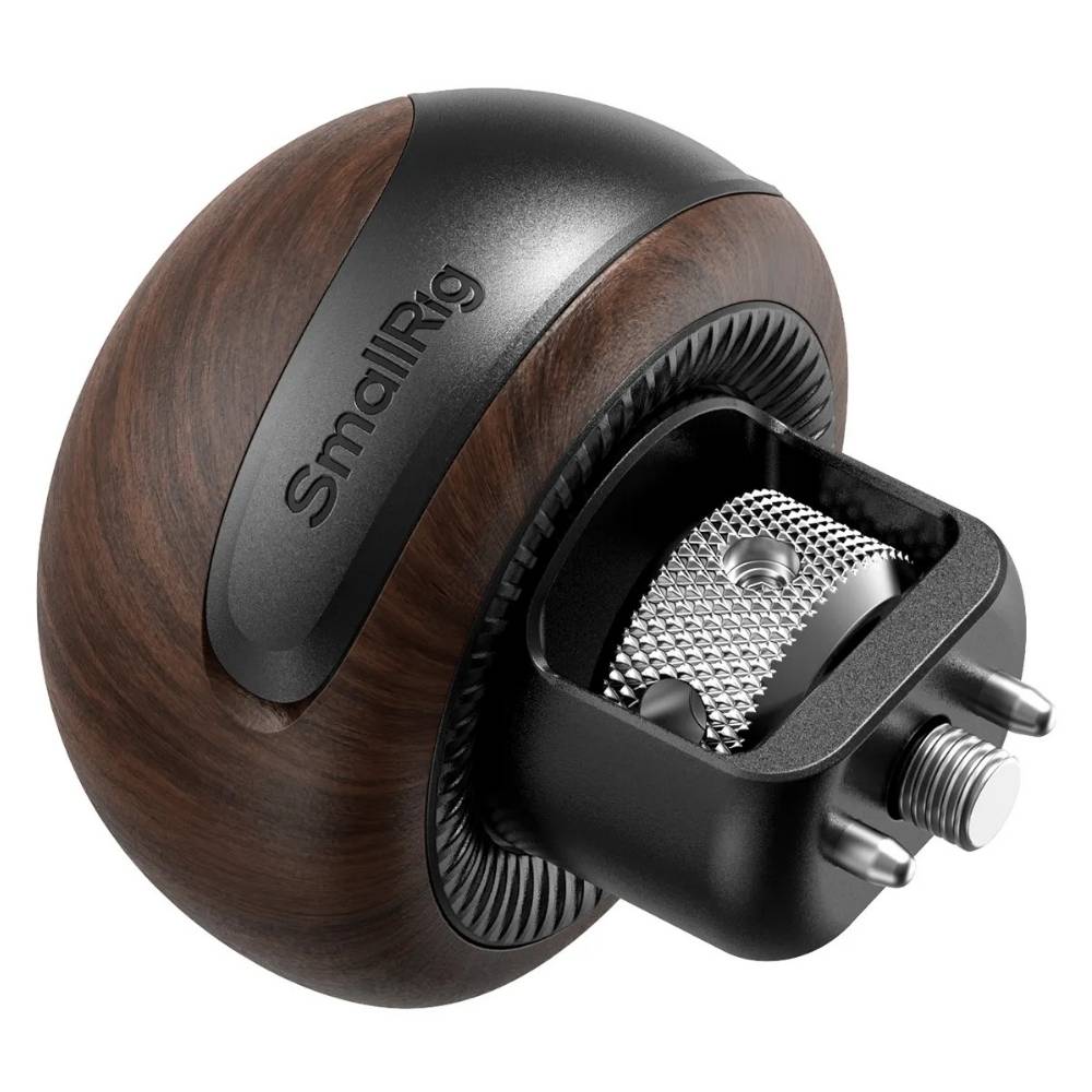 SmallRig 5926 Mini Poignée Latérale en Bois avec 1/4''-20 Locating Vis