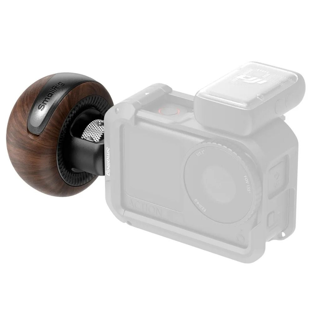 SmallRig 5926 Mini Poignée Latérale en Bois avec 1/4''-20 Locating Vis