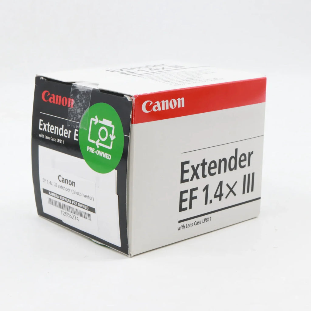 Canon EF 1.4x III extender (teleconverter) used