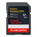 SanDisk SDXC Extreme Pro 128GB UHS-I- V30- U3- 250/120MB/s- 4K UHD