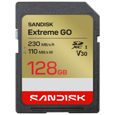 SanDisk SDXC Extreme Go 128 GB 230/110MB/s-C10-UHS-I-U3-V30