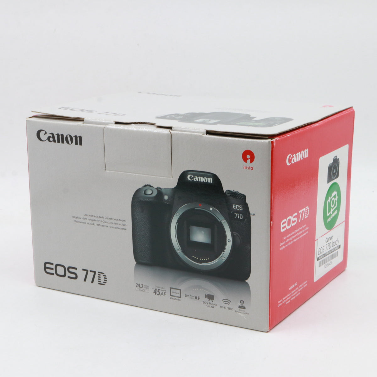 Canon EOS 77D body used